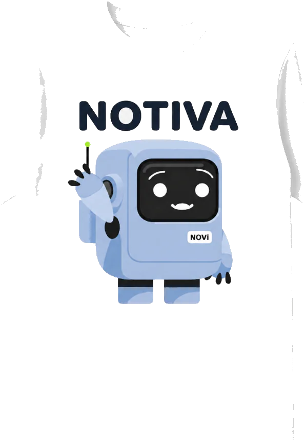 Notiva T-Shirt ✦ aus Bio-Baumwolle in Off-White, mit dem ✦ klein auf der Brust